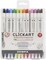 Zebra ClickArt Bullet Point Marker Pens 12/Pkg-Assorted Colors